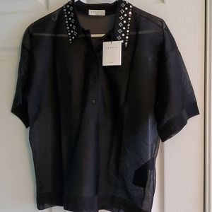 Sandro see-through shirt